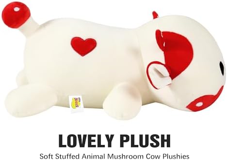 Onsoyours Cute Mushroom Cow Plush Pillow 12
