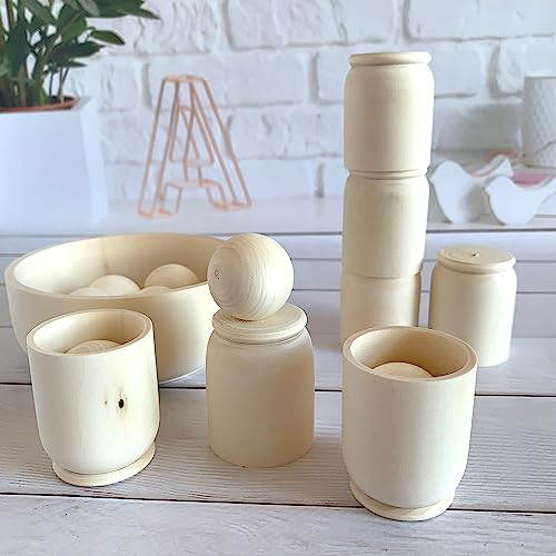 OlivkaWood Montessori Wooden Sorter Toy Set 1