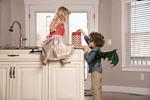 Little Adventures Reversible Dragon Mask and Wing Set for Kids Green 1