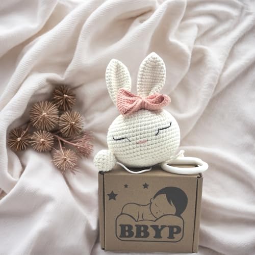 BBYP Crochet Rabbit Musical Toy for Baby
