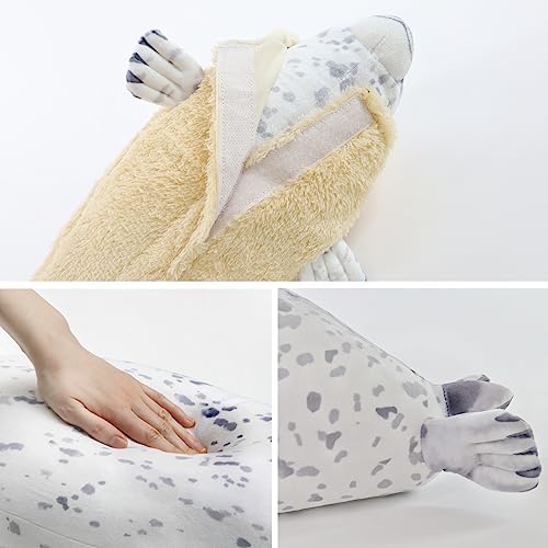 Furvena Chubby Blob Seal Plush Pillow Toy 12 Inch