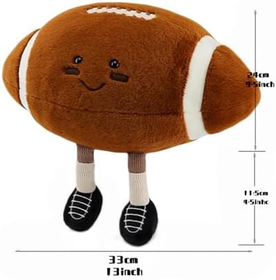 XIYUAN 13 Inch Football Plush Pillow Toy for Kids
