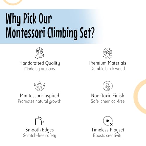 Montessori Wooden Climbing Ramp Ladder Slide in One