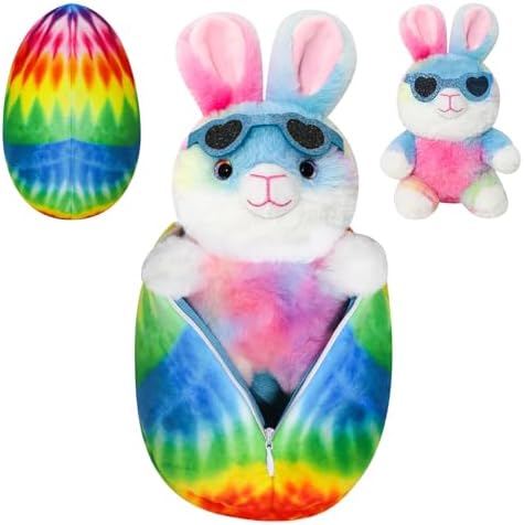 Easter Bunny Egg Toy with Hidden Zipper