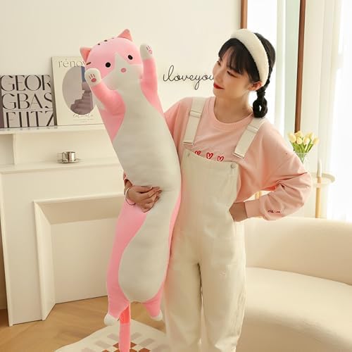 WUYU Plush Cat Pillow Soft Stuffed Kitten Toy Gift for Kids