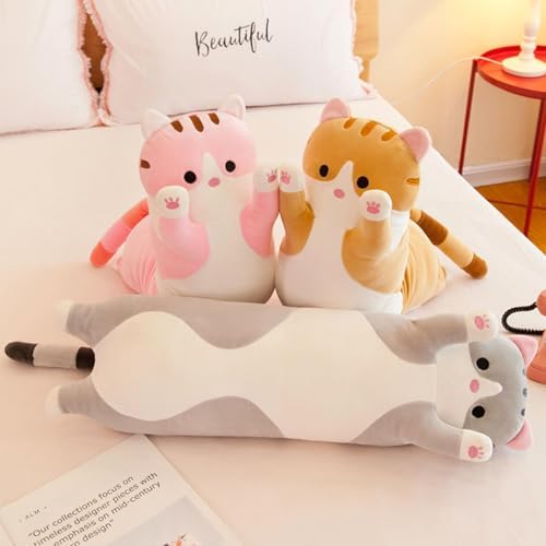Somao Long Cat Plush Pillow Soft Hugging Pillow for Kids