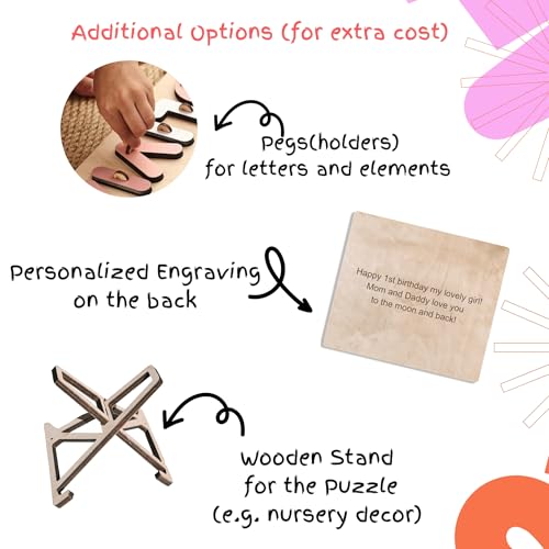 Agukids Personalized Baby Name Puzzle