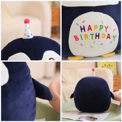 Litence Cute Penguin Birthday Plush Pillow Toy
