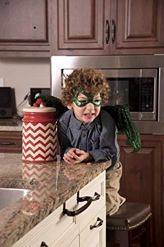 Little Adventures Reversible Dragon Mask and Wing Set for Kids Green 1