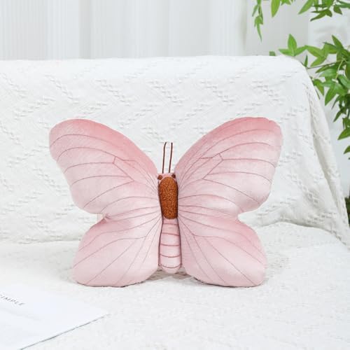 Butterfly Shaped Plush Pillow All Pink