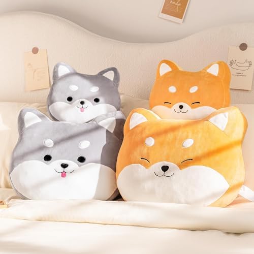 Lazada Kids Plush Corgi Pillow 15 Inches Gray