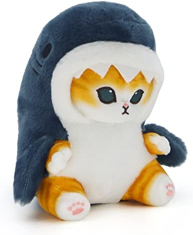 CNAANA Kawaii Shark Cat Plush Toy 20cm Soft Pillow for Kids