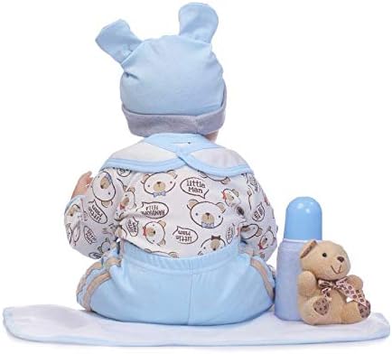 Pedolltree Reborn Baby Boy 18 Inch Light Blue Outfit Set