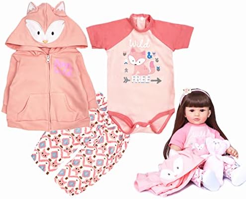 Babyfere 24 Inch Reborn Baby Doll Girl Outfit Accessories