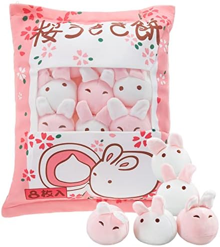 Civaner Kawaii Bunny Plush Pillow Decor