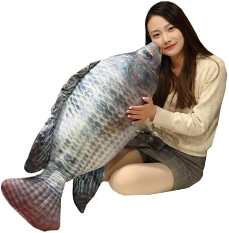 TONGMAN Fish Shape Plush Pillow Throw Toy