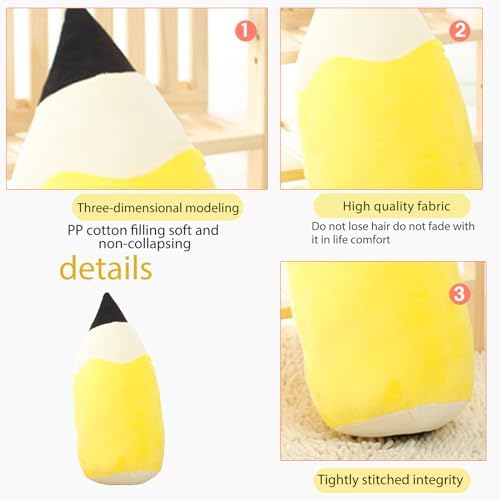 CHELEI2019 197 Pencil Pillow Plush Toy for Kids Yellow