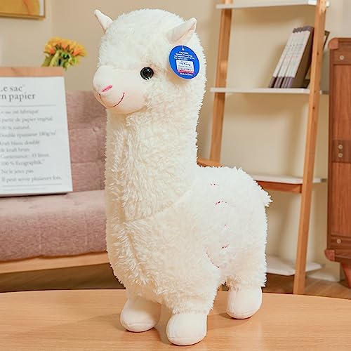 18 Alpaca Plush Toy White Cute Hug Pillow