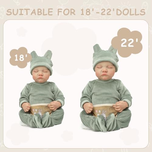 YOYOExment Reborn Baby Doll Clothes 20 Inch
