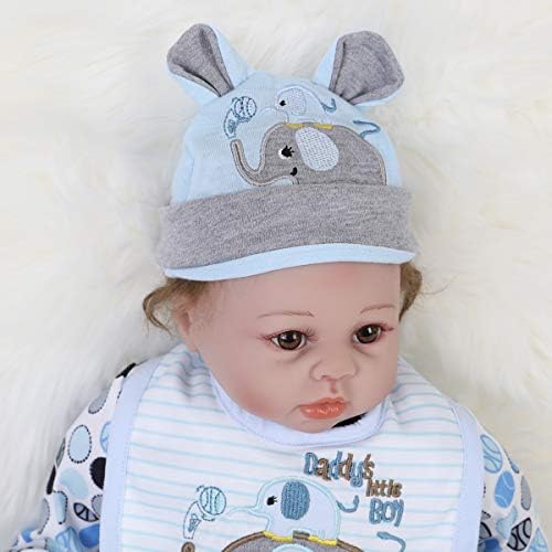 ENADOLL 22 Reborn Baby Blue Elephant Outfit Set