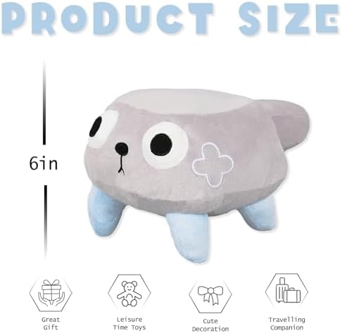 Dandys Plush Pebble Stuffed Figure Pillow for Game Lovers