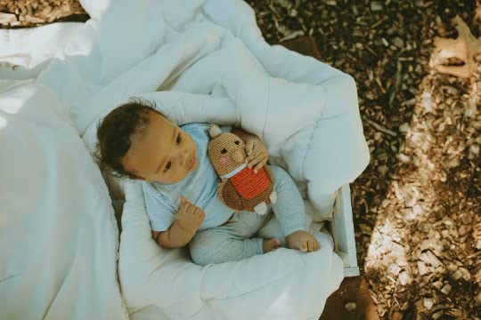Pebble Fair Trade Handmade Cotton Robin Rattle
