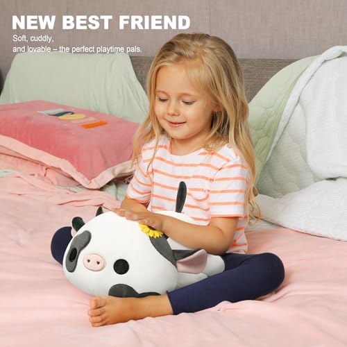 Onsoyours 12 Sunflower Cow Plush Pillow Toy