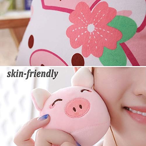 REFAHB Cute Throw Pillow with Fluffy Stuffed Pigs