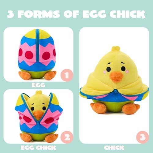 JOYIN Easter Stuffed Chick Plush Hiding Egg