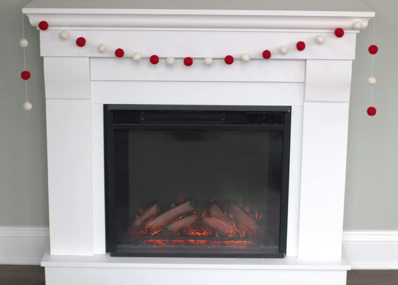 Matthew Mae Christmas Felt Garland - RedWhite