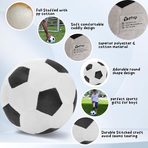 T Play Soccer Ball Plush Pillow for Baby Room
