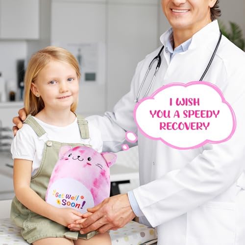 Get Well Soon Cat Plush Hug Pillow Toy Gift