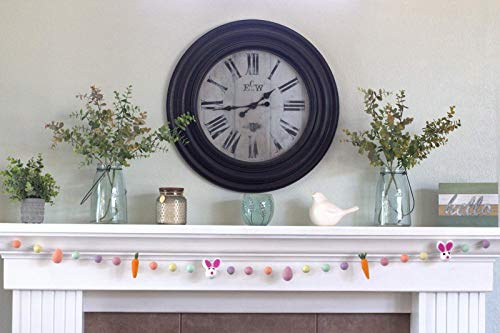 Matthew and Mae 1 Felt Garland with Bunnies Carrots and Eggs