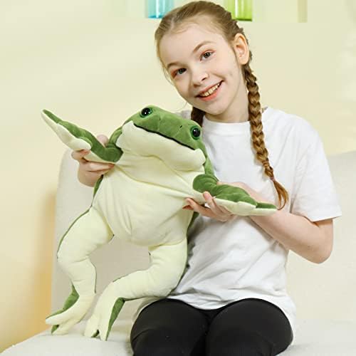 MorisMos Giant Frog Plush Toy 22 Inch Green Stuffed Animal