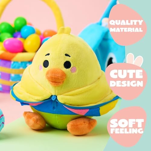 JOYIN Easter Stuffed Chick Plush Hiding Egg