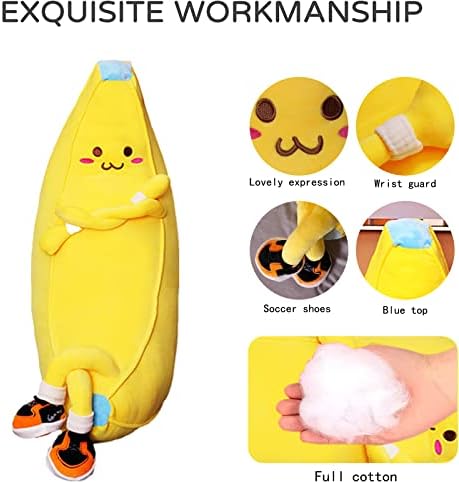 Cute Banana Plush Pillow - Cuddly Stuffed Animal Toy