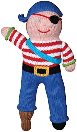 ZUBELS Baby Boys Pirate Rattle Toy 7-Inch