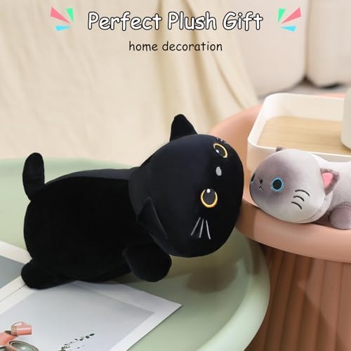 SQEQE Weighted Black Cat Plush 138 Inch 16 Lbs