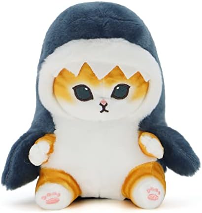 CNAANA Kawaii Shark Cat Plush Toy 20cm Soft Pillow for Kids