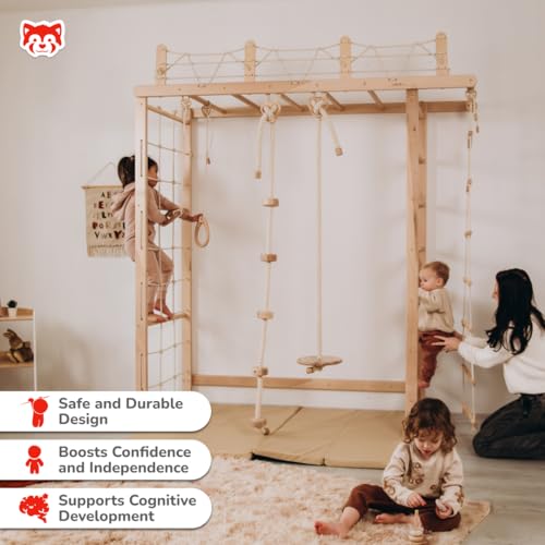 Wood And Hearts Bridge Swedish Ladder - Indoor Play Gym for Kids