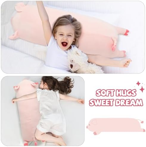 Giant Pink Pig Plush Pillow 335inch for Kids