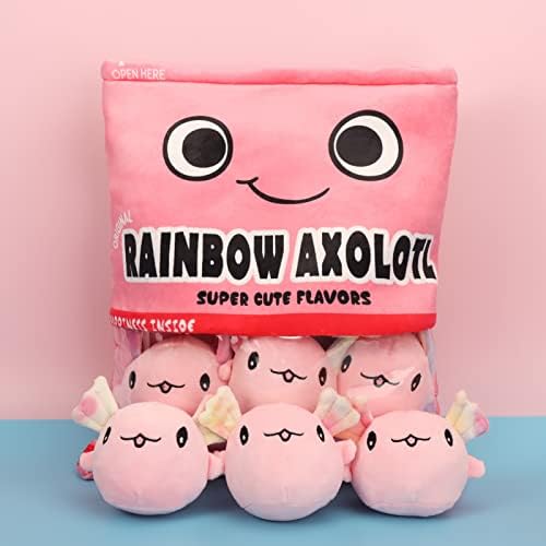 NUKBIL Axolotl Plush Pillow 6pcs Pink