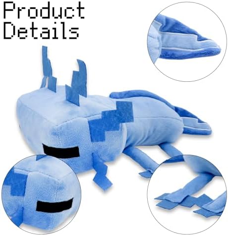 XSLWAN Axolot Plush Pillow Set 4PCS Kids Birthday Gift