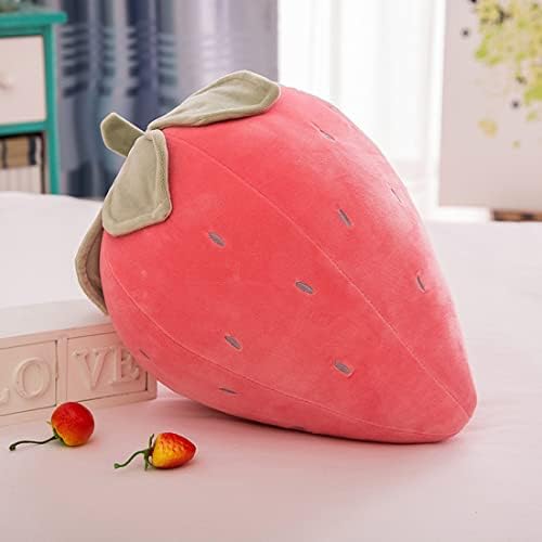 PUXU Cute Strawberry Plush Pillow for Kids