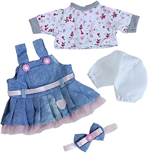 ZIYIUI Reborn Baby Doll 5pcs Outfit for 17-22 Inch Girl