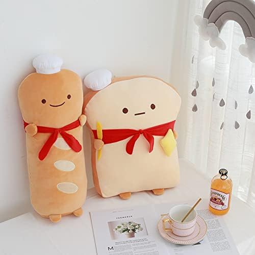Cute Toast Bread Plush Pillow for Home Comfort