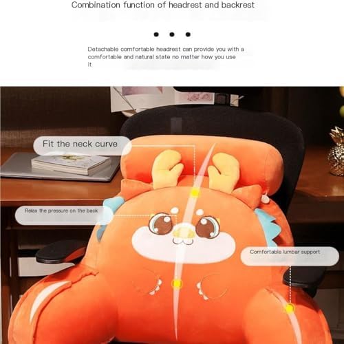Cute Animal Shaped Plush Nap Pillow - Pink 60x40cm
