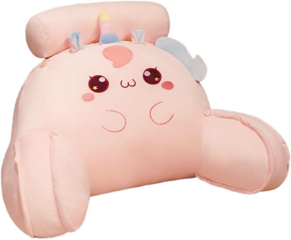 Cute Animal Shaped Plush Nap Pillow - Pink 60x40cm
