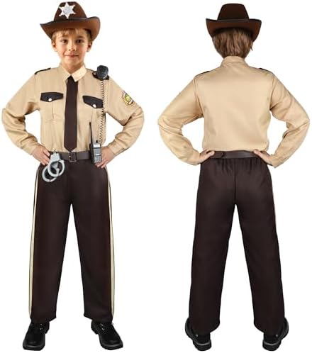 GIFTINBOX Kids Sheriff Costume with Accessories