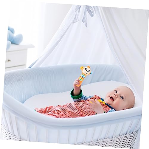 SUPVOX Plush Rattle Monkey Toy for Newborn Baby